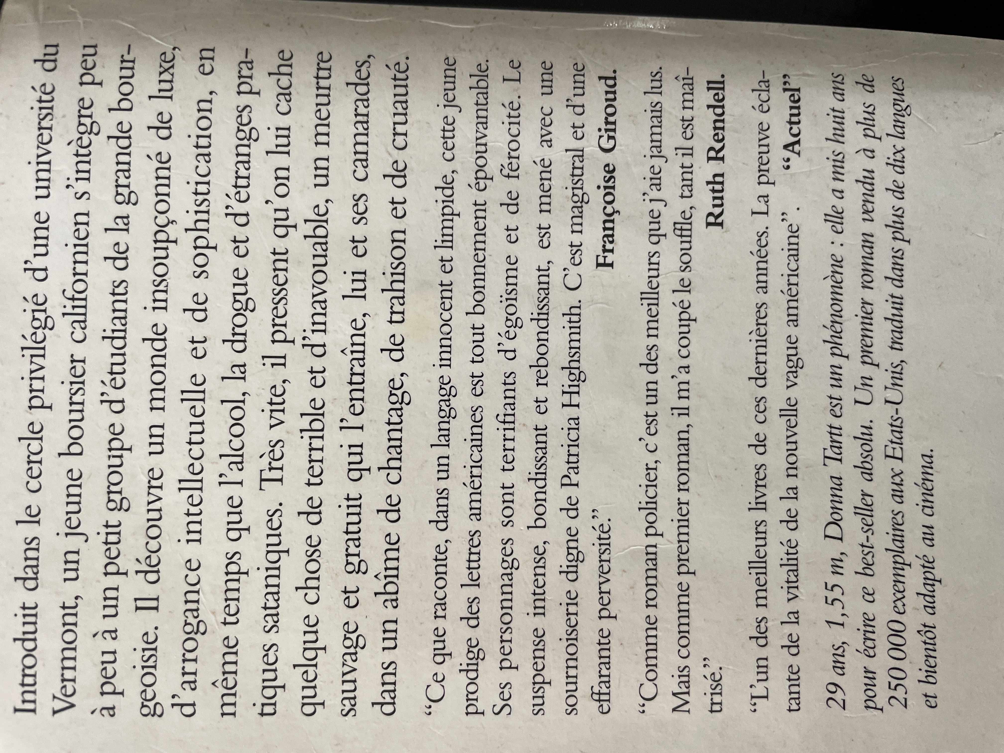 Le maitre des illusions | Donna Tartt