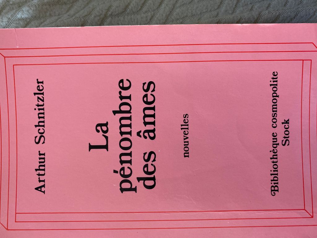 La penombre des ames | Arthur schnitzler