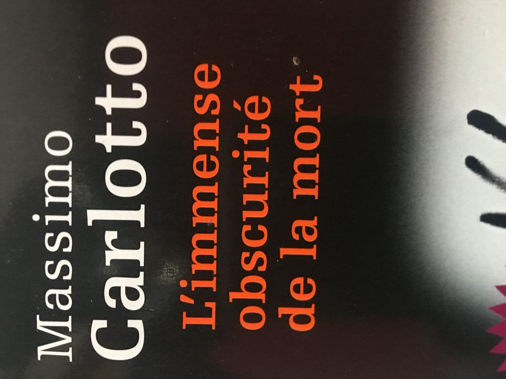 L’immense obscurité de la mort | Massimo Carlotto