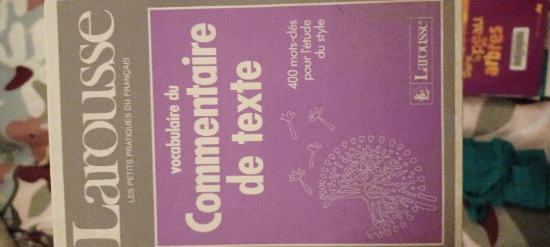 Vocabulaire du commentaire de texte : 400 mots clés pour l'étude du style | Evelyne Amon, Yves Bomati