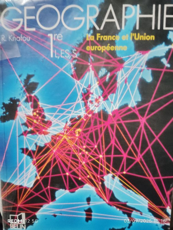 Géographie 1re L, ES, S : la France et l'Union européenne | Rémy Knafou, Jean-Christophe Gay, Hervé Théry