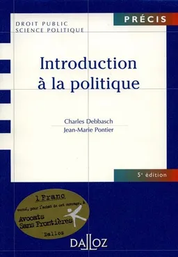 Introduction à la politique | Charles Debbasch, Jean-Marie Pontier