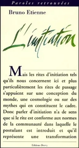 L'initiation | Bruno Etienne