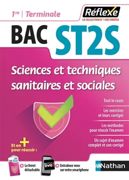 Sciences et techniques sanitaires et sociales, bac ST2S 1re, terminale | 