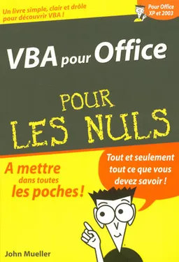 VBA pour Office pour les nuls | John Mueller