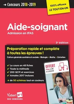 Aide-soignant : admission en IFAS : concours 2018-2019 | Lucile Diriberry, Laure Parelle, Sébastien Rivière, Olivier Sorel