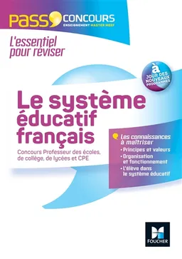 Le système éducatif : concours professeur des écoles, de collège, de lycées et CPE | Eric Tisserand