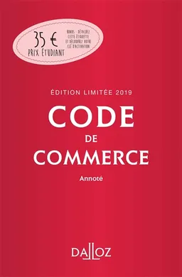 Code de commerce 2019, annoté | Nicolas Rontchevsky, Eric Chevrier, Pascal Pisoni