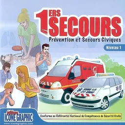 1ers secours, prévention et secours civiques : niveau 1, conforme au Référentiel national de compétences de Sécurité civile | Editions Icone graphic