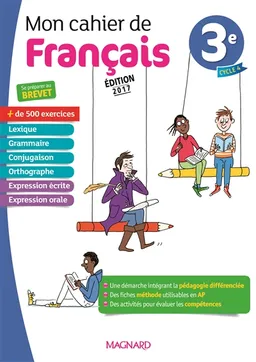 Mon cahier de français 3e, cycle 4 | Evelyne Ballanfat