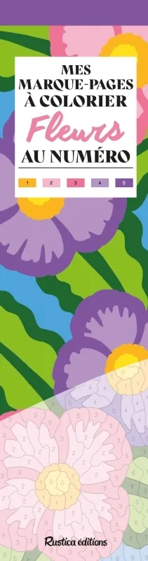 Fleurs : mes marque-pages à colorier au numéro | Marica Zottino
