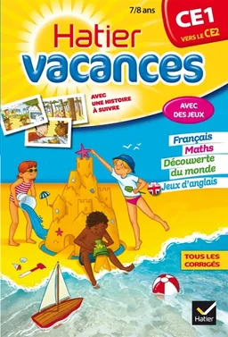 Hatier vacances, CE1 vers le CE2, 7-8 ans : Paul, Camille, Hugo et Eva au camping du Phare | Bernadette Richard, Marie-Paule Roynard, Paul Beaupère