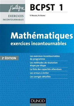 Mathématiques BCPST 1re année : exercices incontournables | Vidian Rousse, Nicolas Blanc