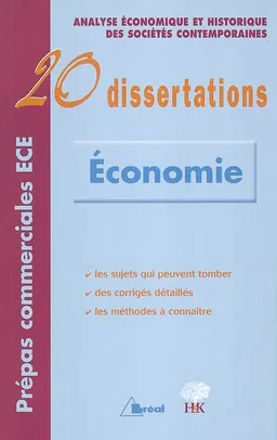 20 dissertations d'analyse économique et historique des sociétés contemporaines | Luc Simula, Laurent Simula, Marc Montoussé