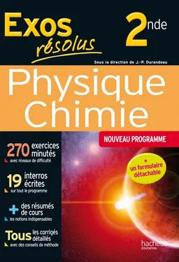 Physique chimie 2de : nouveau programme | 