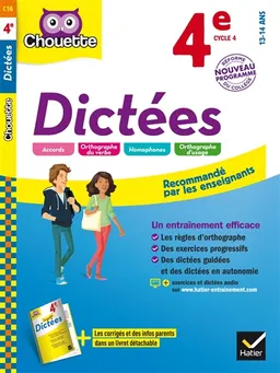 Dictées 4e, cycle 4, 13-14 ans : nouveau programme | Christine Formond, Adrien Siroy, François San Millan