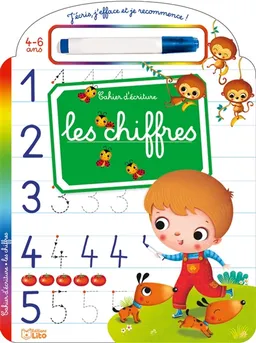 Les chiffres : cahier d'écriture | Marzia Giordano, Nicole Vilette