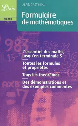 Formulaire de mathématiques | Alain Gastineau