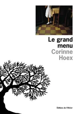 Le grand menu | Corinne Hoex