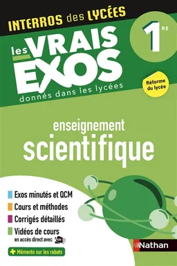 Enseignement scientifique 1re : les vrais exos donnés dans les lycées : réforme du lycée | Nathalie Rozé, Sébastien Michaux, Damien Imbert