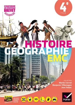 Histoire géographie, EMC 4e : nouveaux programmes 2016 | Martin Ivernel, Benjamin Villemagne, Jean Hubac