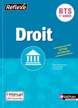 Droit BTS 1re année : i-manuel, livre + licence élève en ligne | Marie-Hélène Bonifassi, Laurence Garnier, Patrick Mercati