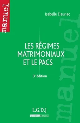 Les régimes matrimoniaux et le Pacs | Isabelle Dauriac