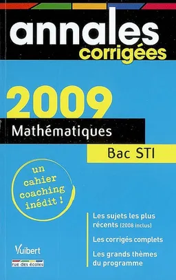 Mathématiques : bac série STI | Daniel Pompon
