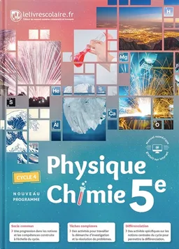 Physique chimie 5e, cycle 4 : nouveau programme | Baptiste Fray, Clémentine Perney, Emilie Blanchard