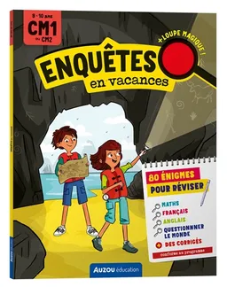 Enquêtes en vacances : 80 énigmes pour réviser : 9-10 ans, CM1 au CM2, conforme au programme | Elsa Vallée