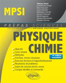 Physique chimie MPSI | Thierry Finot