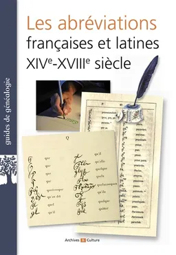 Les abréviations françaises et latines XIVe-XVIIIe siècles | Maurice Prou