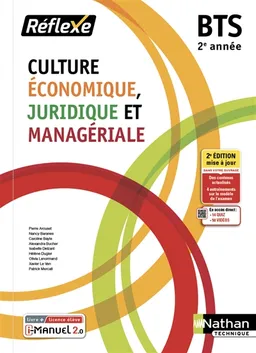 Culture économique, juridique et managériale BTS 2e année : nouveau programme : i-manuel 2.0, livre + licence élève | 