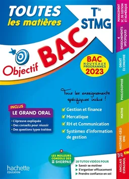 Toutes les matières terminale STMG : bac 2023, nouveaux programmes | 