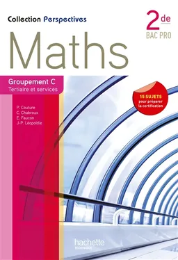 Maths, 2de bac pro : groupement C, tertiaire et services | Paul Couture, Christophe Chabroux, Elisabeth Faucon, Jean-Philippe Léopoldie
