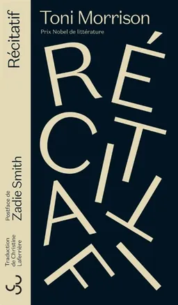 Récitatif | Toni Morrison, Zadie Smith