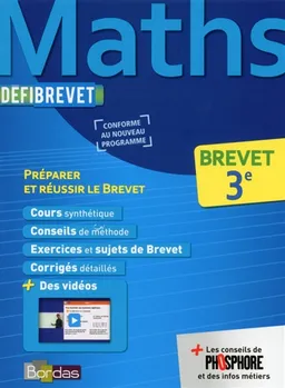 Maths, 3e : brevet : préparer et réussir le brevet | Yann Gélébart
