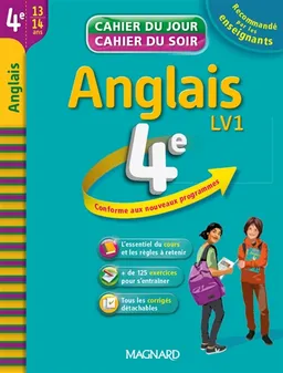 Anglais 4e, 13-14 ans : LV1 : conforme aux nouveaux programmes | Nicole de Vannoise, Jean Cureau