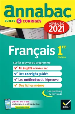 Français 1re techno : nouveau bac 2021 | 