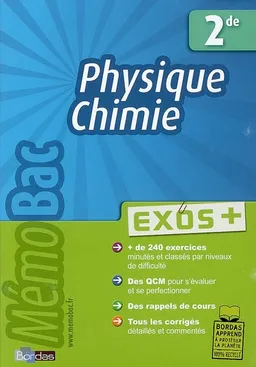 Physique-chimie 2de | Mustapha Bamous, Frédéric Mieur
