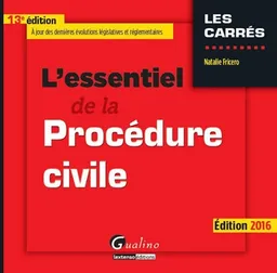 L'essentiel de la procédure civile : 2016 | Natalie Fricero