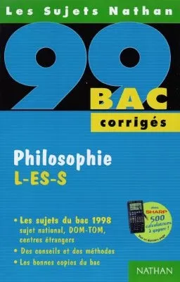 Philosophie L ES S, bac 99 | Gérard Durozoi