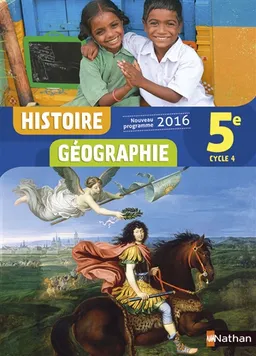 Histoire géographie 5e, cycle 4 : nouveau programme 2016 | Anne-Marie Hazard-Tourillon, Sébastien Cote, Armelle Fellahi, Patrick Marquès