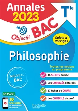 Philosophie terminale : annales 2023, sujets & corrigés : nouveau bac | Nathalie Nieuviarts, Yohann Durand