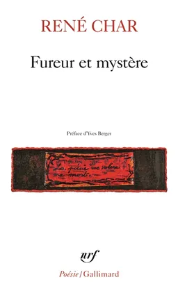 Fureur et mystère | René Char, Yves Berger