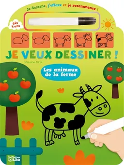 Je veux dessiner ! : les animaux de la ferme | Mélusine Allirol