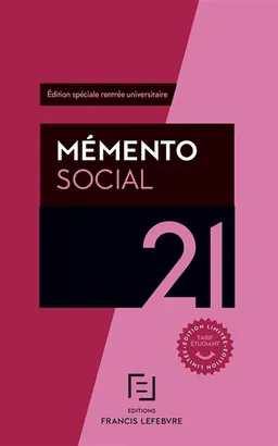 Mémento social 2021 | Editions Francis Lefebvre