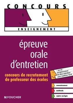 Epreuve orale d'entretien : concours de recrutement de professeur des écoles | Eric Tisserand