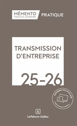 Transmission d'entreprise 2025-2026 | Editions Francis Lefebvre