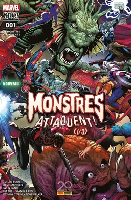 Les monstres attaquent !, n° 1 | Sean Izaakse, Cullen Bunn, Joshua Corin, Steve McNiven, Greg Land, Jim Zub, Tigh Walker, David Curiel, Frank D'Armata, Rachelle Rosenberg